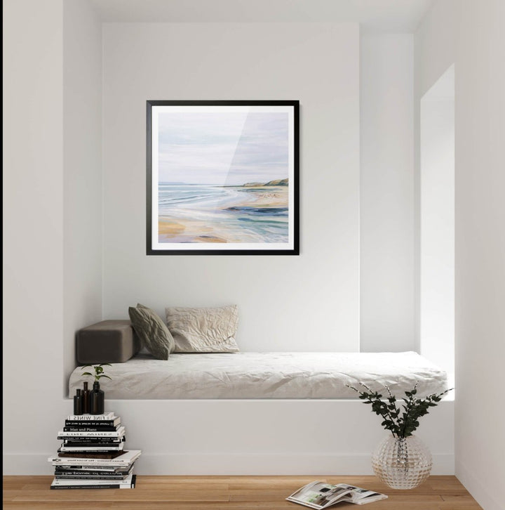 Calm Coast - Square Coastal Wall Art Print - I Heart Wall Art - Poster Print, Canvas Print or Framed Art Print