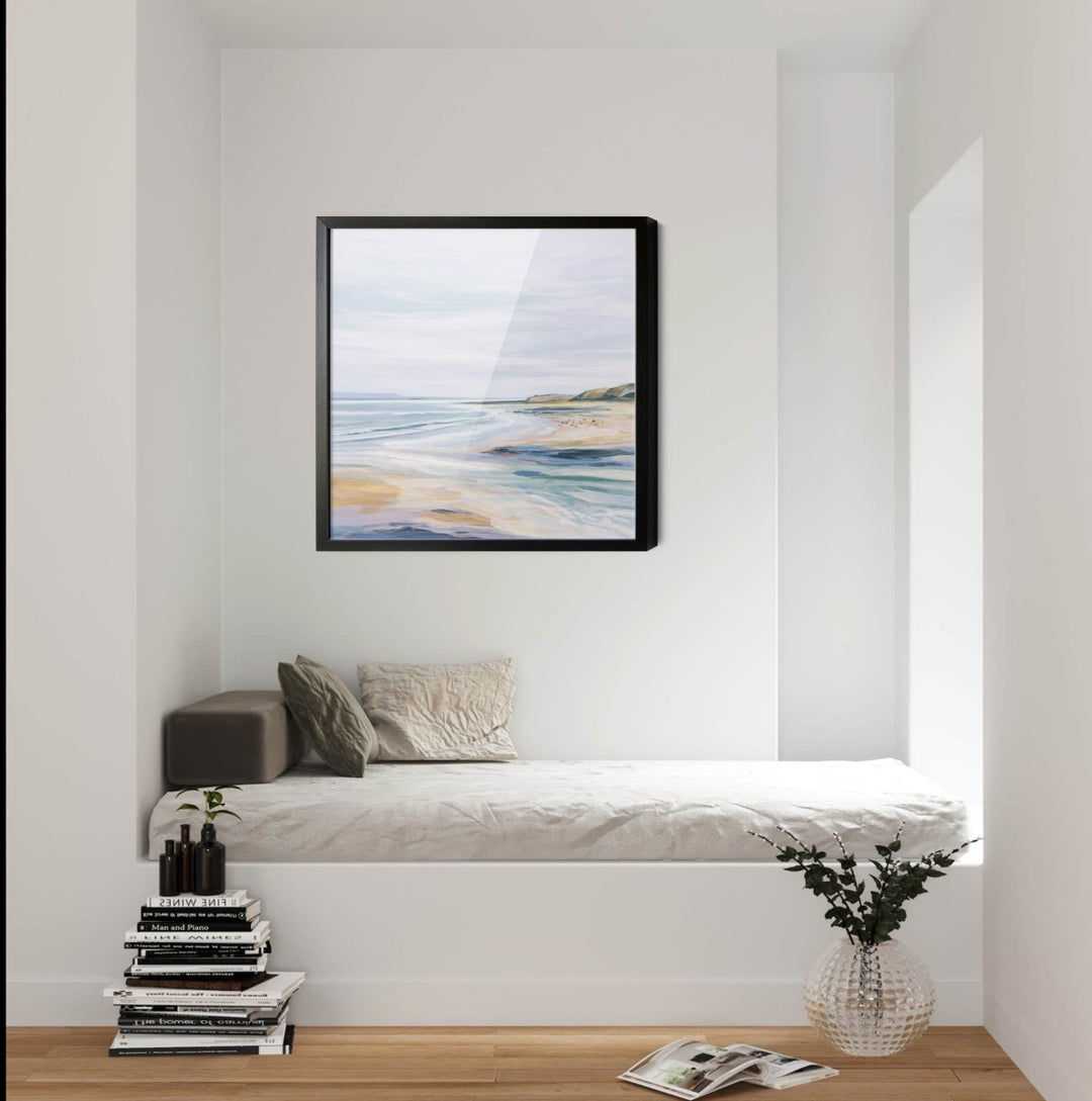 Calm Coast - Square Coastal Wall Art Print - I Heart Wall Art - Poster Print, Canvas Print or Framed Art Print