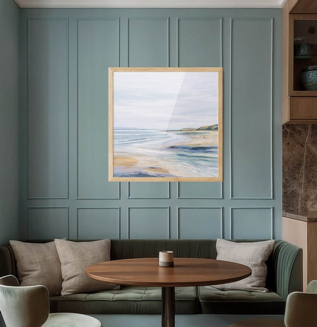 Calm Coast - Square Coastal Wall Art Print - I Heart Wall Art - Poster Print, Canvas Print or Framed Art Print