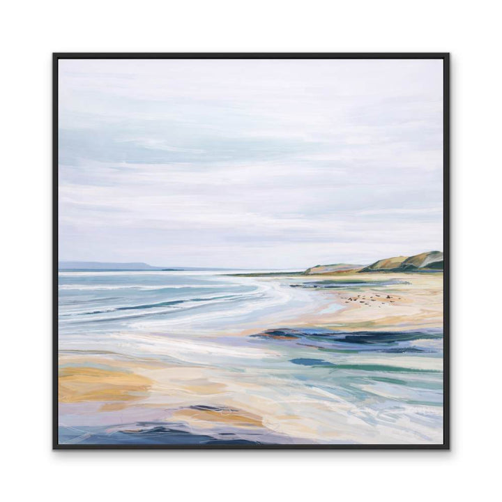Calm Coast - Square Coastal Wall Art Print - I Heart Wall Art - Poster Print, Canvas Print or Framed Art Print