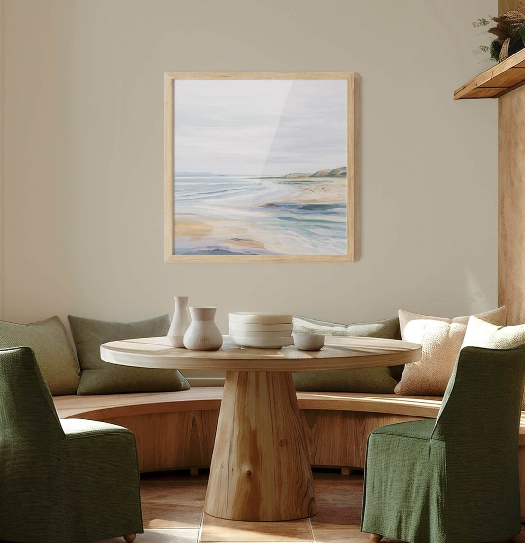 Calm Coast - Square Coastal Wall Art Print - I Heart Wall Art - Poster Print, Canvas Print or Framed Art Print