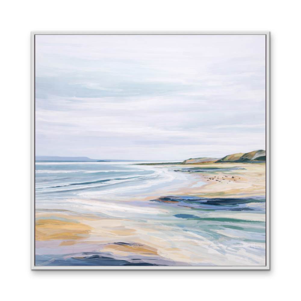 Calm Coast - Square Coastal Wall Art Print - I Heart Wall Art - Poster Print, Canvas Print or Framed Art Print