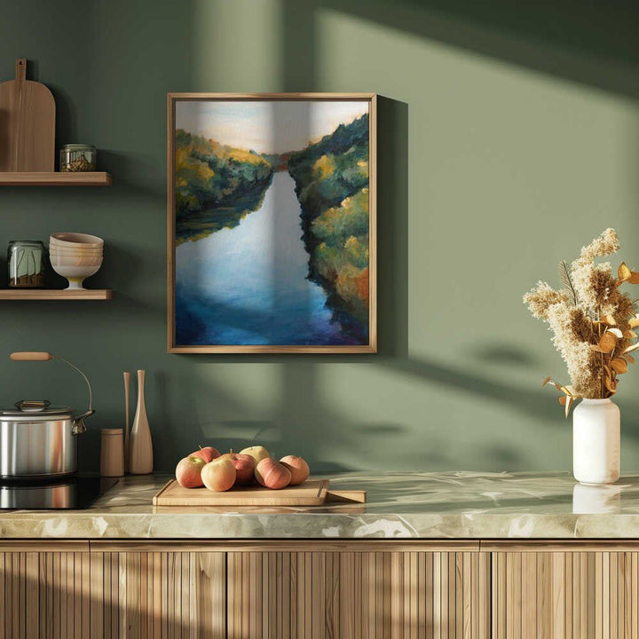 Calm River - Stretched Canvas, Poster or Fine Art Print - I Heart Wall Art - Poster Print, Canvas Print or Framed Art Print