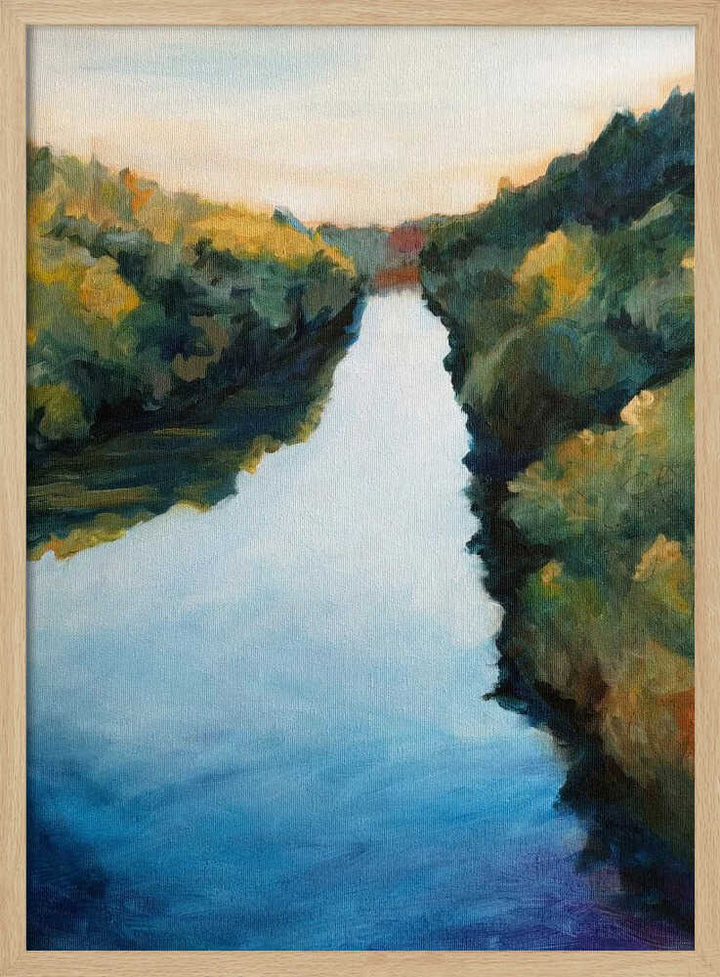 Calm River - Stretched Canvas, Poster or Fine Art Print - I Heart Wall Art - Poster Print, Canvas Print or Framed Art Print