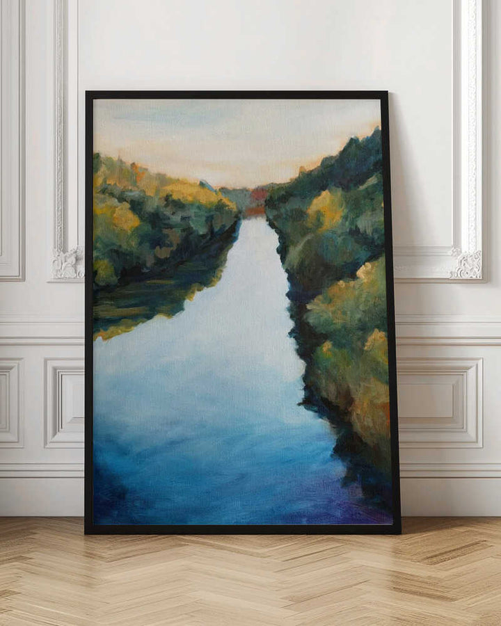Calm River - Stretched Canvas, Poster or Fine Art Print - I Heart Wall Art - Poster Print, Canvas Print or Framed Art Print