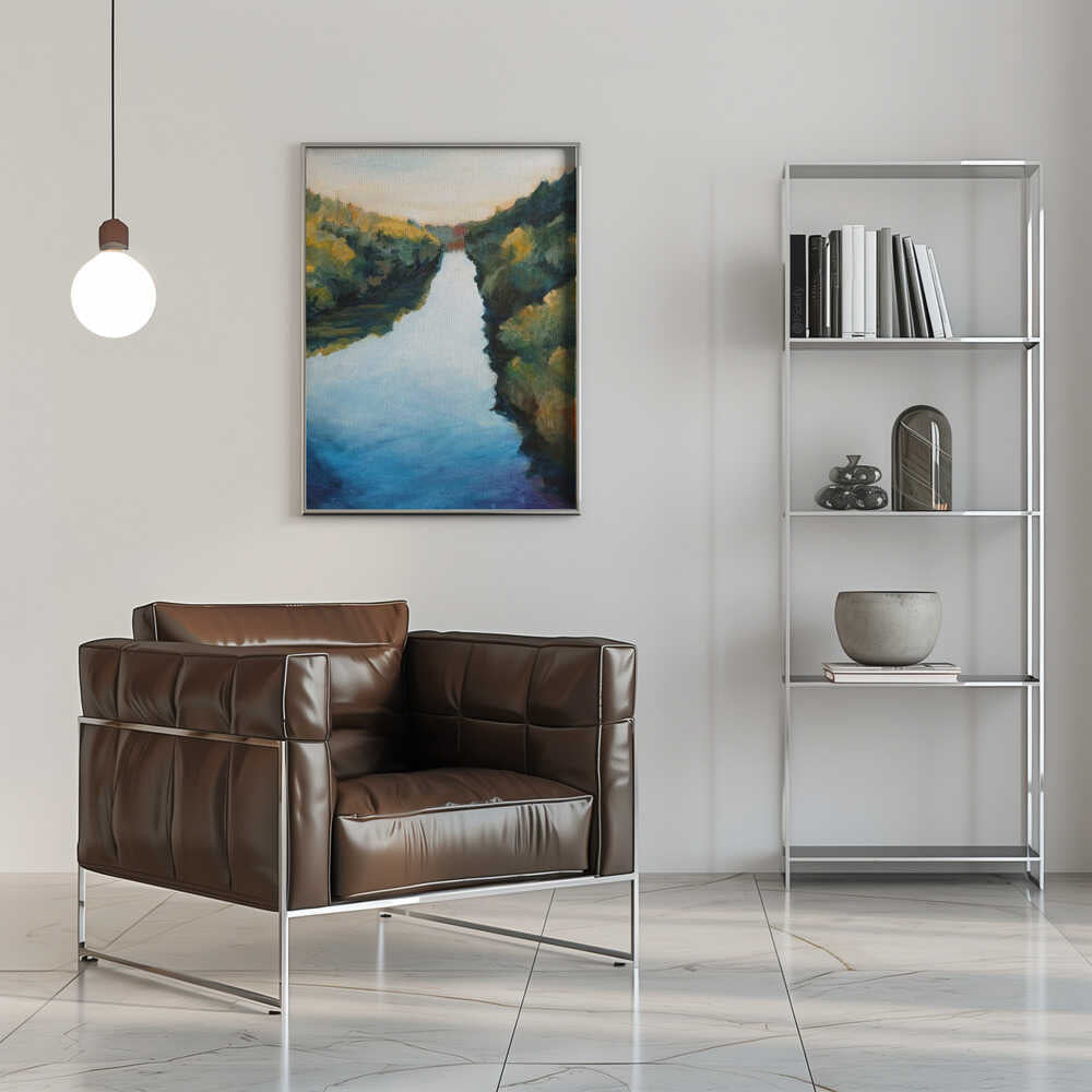 Calm River - Stretched Canvas, Poster or Fine Art Print - I Heart Wall Art - Poster Print, Canvas Print or Framed Art Print