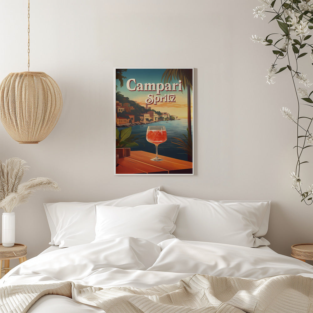 Campari Spritz - Stretched Canvas, Poster or Fine Art Print I Heart Wall Art