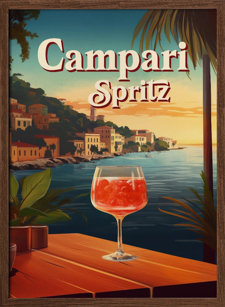 Campari Spritz - Stretched Canvas, Poster or Fine Art Print I Heart Wall Art