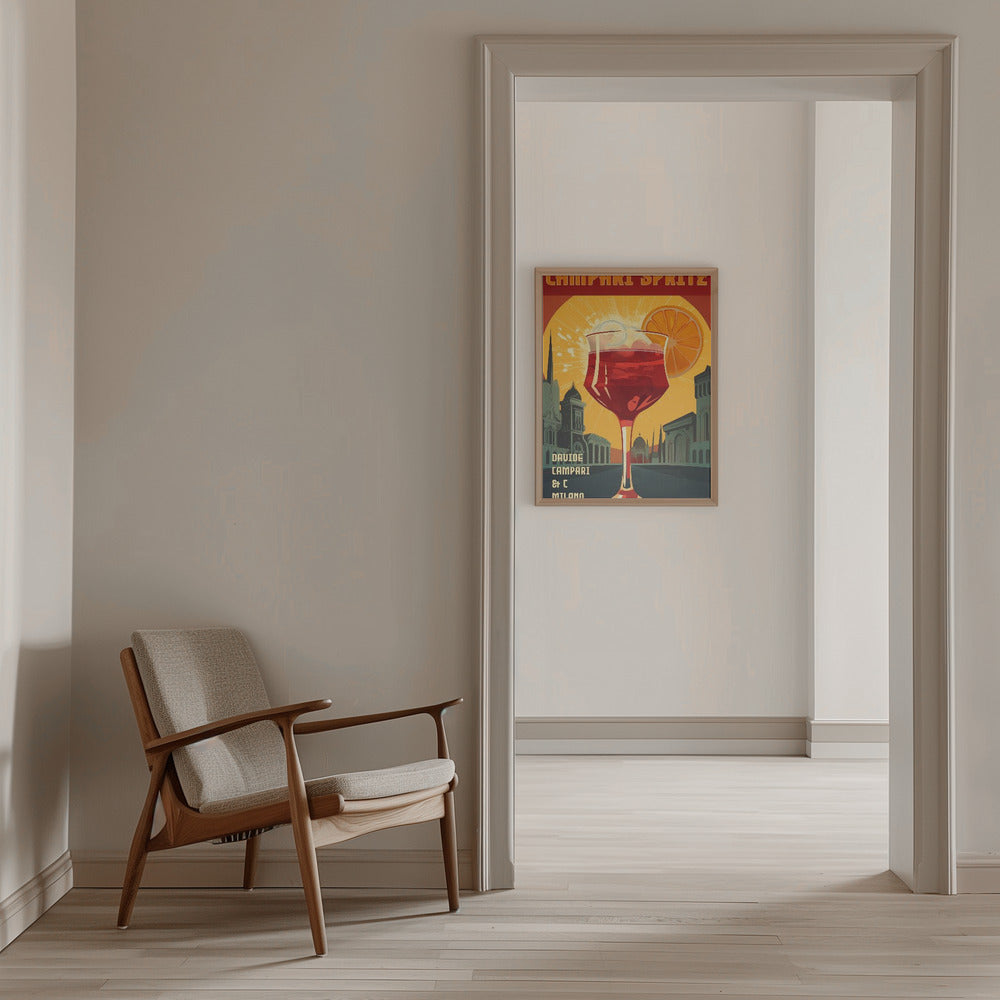 Campari Spritz - Stretched Canvas, Poster or Fine Art Print I Heart Wall Art