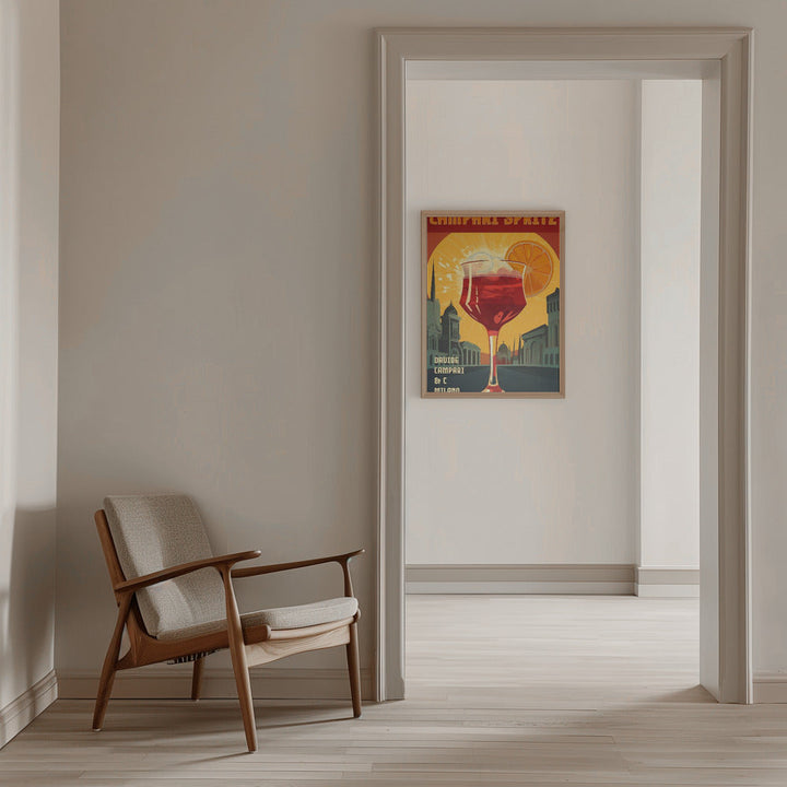 Campari Spritz - Stretched Canvas, Poster or Fine Art Print I Heart Wall Art