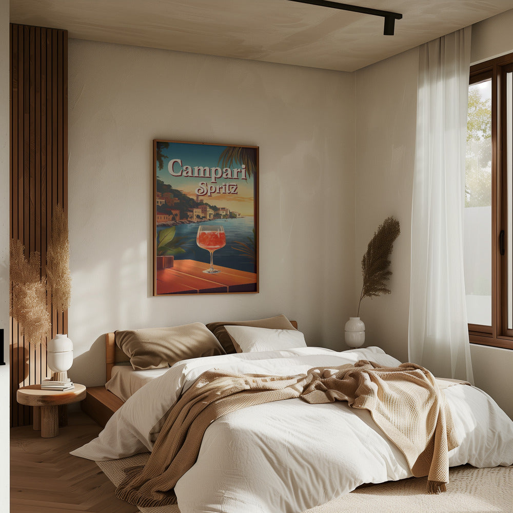 Campari Spritz - Stretched Canvas, Poster or Fine Art Print I Heart Wall Art