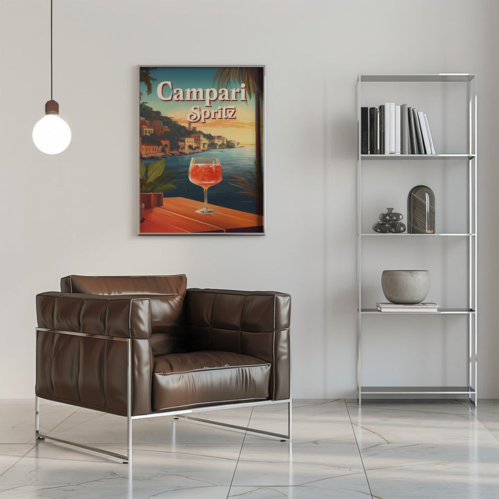 Campari Spritz - Stretched Canvas, Poster or Fine Art Print I Heart Wall Art