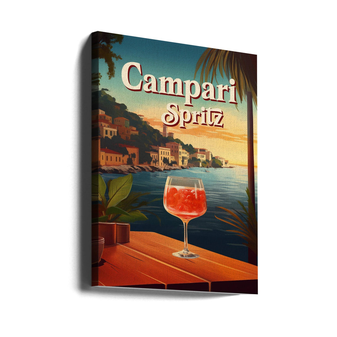 Campari Spritz - Stretched Canvas, Poster or Fine Art Print I Heart Wall Art