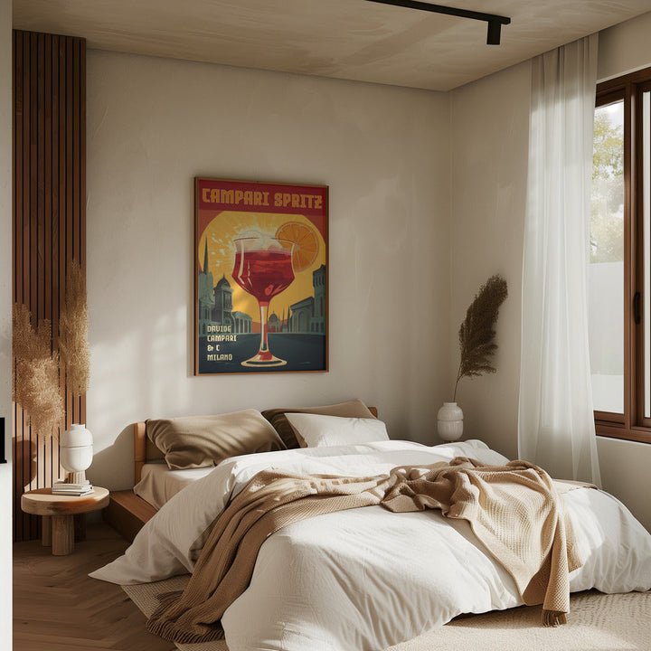 Campari Spritz - Stretched Canvas, Poster or Fine Art Print I Heart Wall Art