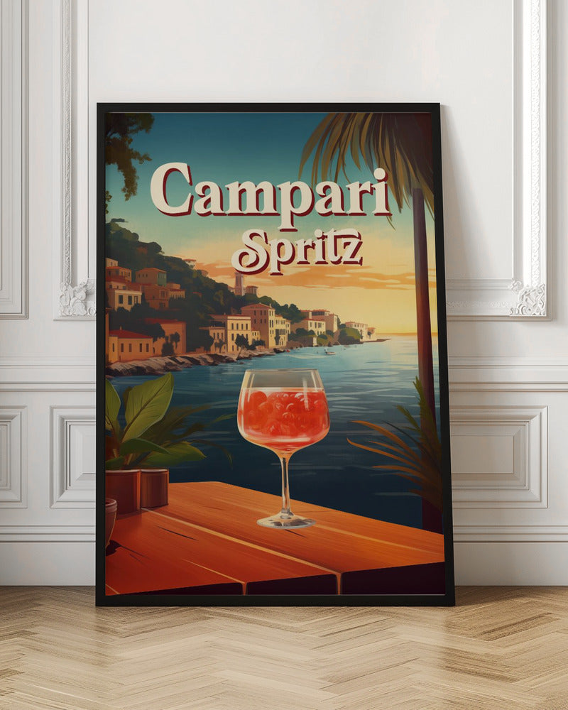Campari Spritz - Stretched Canvas, Poster or Fine Art Print I Heart Wall Art