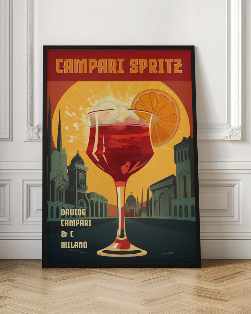 Campari Spritz - Stretched Canvas, Poster or Fine Art Print I Heart Wall Art