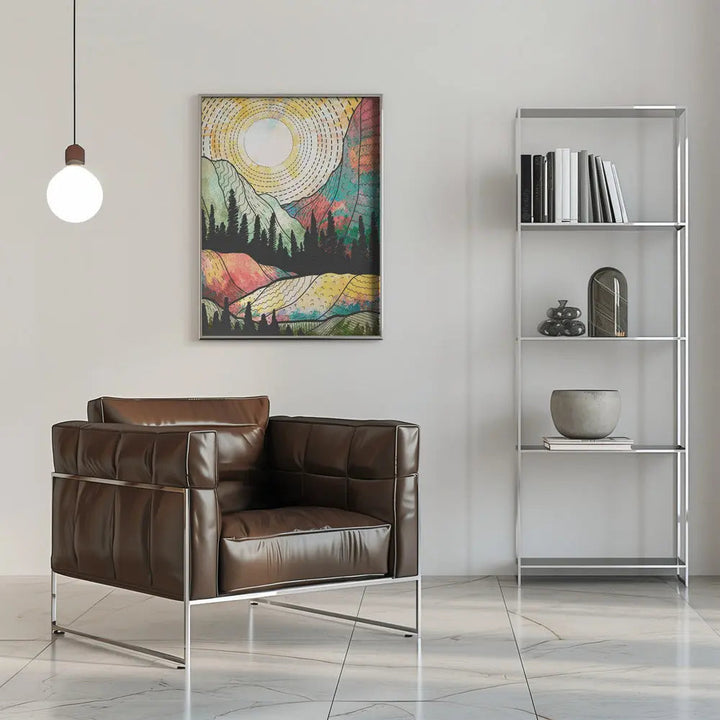 Canadian Mountains - Stretched Canvas, Poster or Fine Art Print I Heart Wall Art