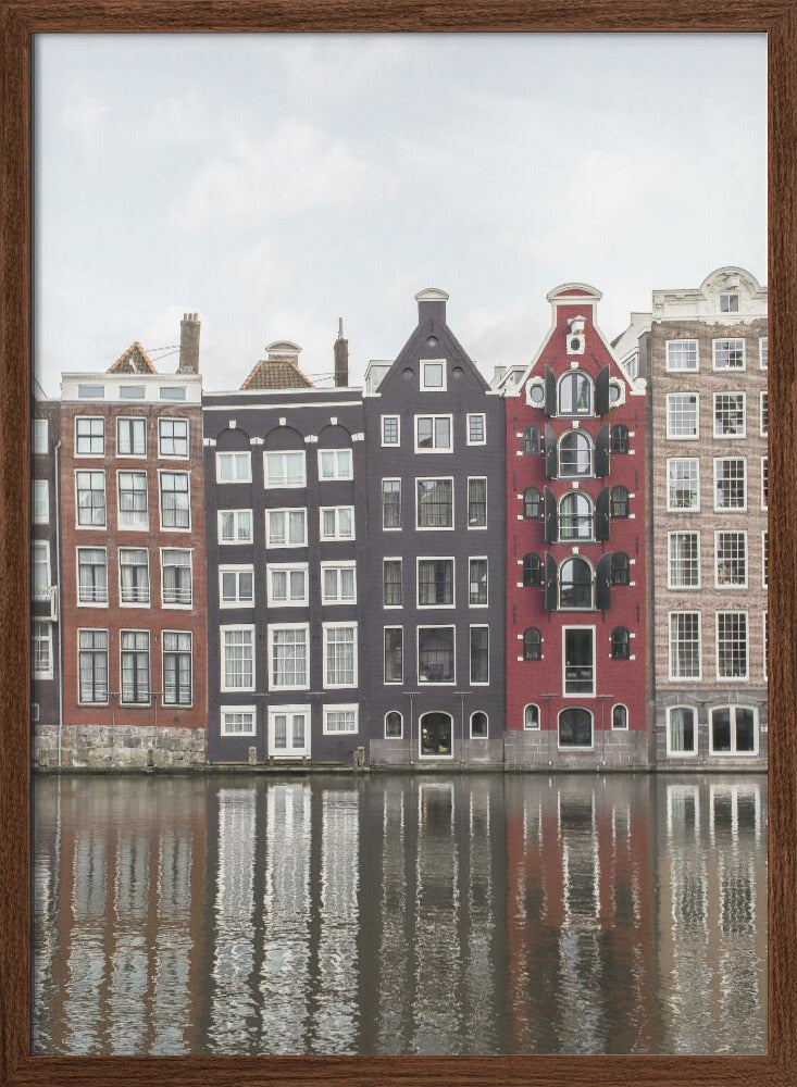 Canal Houses of Amsterdam - Stretched Canvas, Poster or Fine Art Print I Heart Wall Art