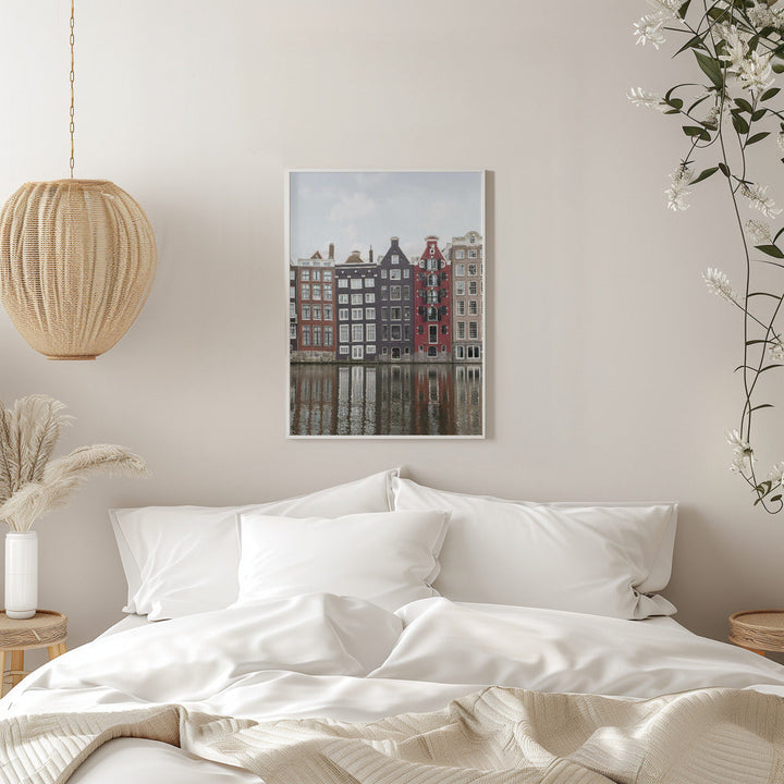 Canal Houses of Amsterdam - Stretched Canvas, Poster or Fine Art Print I Heart Wall Art
