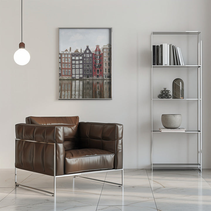 Canal Houses of Amsterdam - Stretched Canvas, Poster or Fine Art Print I Heart Wall Art