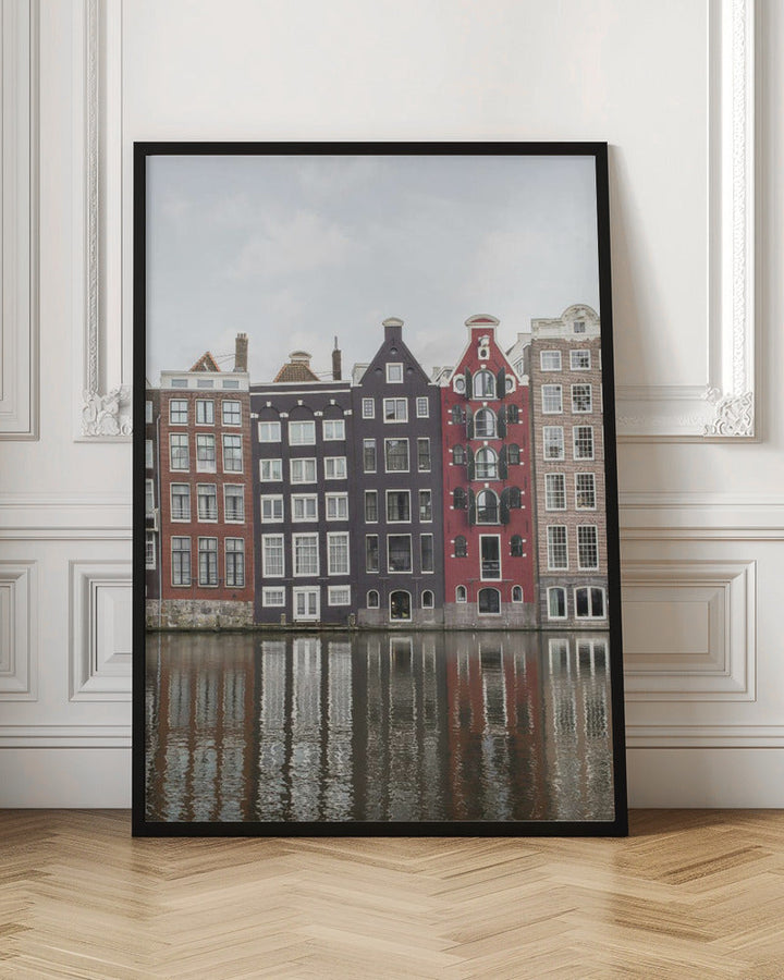 Canal Houses of Amsterdam - Stretched Canvas, Poster or Fine Art Print I Heart Wall Art