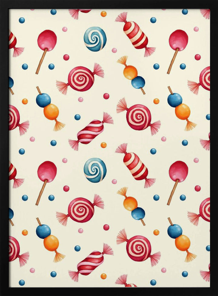 Candy Wonderland - Stretched Canvas, Poster or Fine Art Print I Heart Wall Art