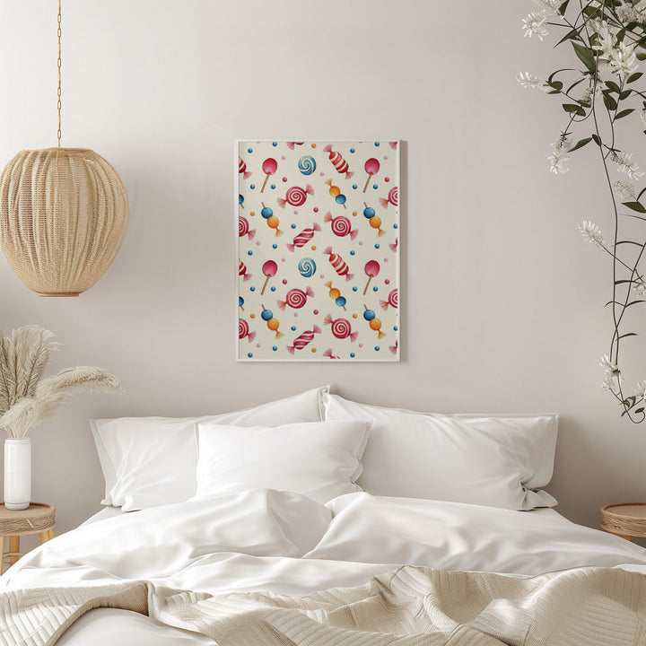 Candy Wonderland - Stretched Canvas, Poster or Fine Art Print I Heart Wall Art