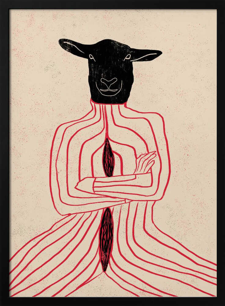 CANNIBAL I - Stretched Canvas, Poster or Fine Art Print - I Heart Wall Art - Poster Print, Canvas Print or Framed Art Print
