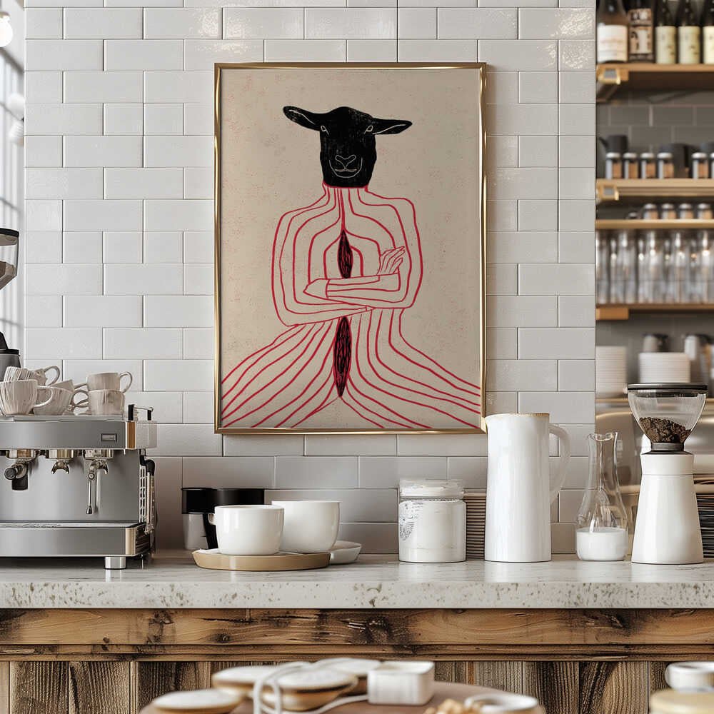 CANNIBAL I - Stretched Canvas, Poster or Fine Art Print - I Heart Wall Art - Poster Print, Canvas Print or Framed Art Print