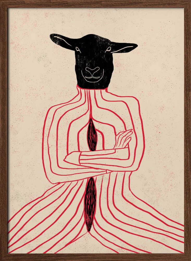 CANNIBAL I - Stretched Canvas, Poster or Fine Art Print - I Heart Wall Art - Poster Print, Canvas Print or Framed Art Print