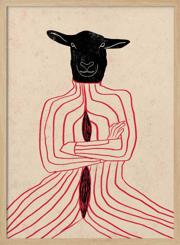 CANNIBAL I - Stretched Canvas, Poster or Fine Art Print - I Heart Wall Art - Poster Print, Canvas Print or Framed Art Print