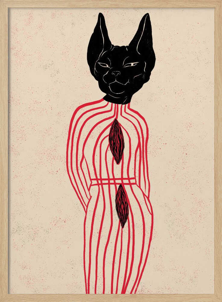 CANNIBAL II - Stretched Canvas, Poster or Fine Art Print - I Heart Wall Art - Poster Print, Canvas Print or Framed Art Print