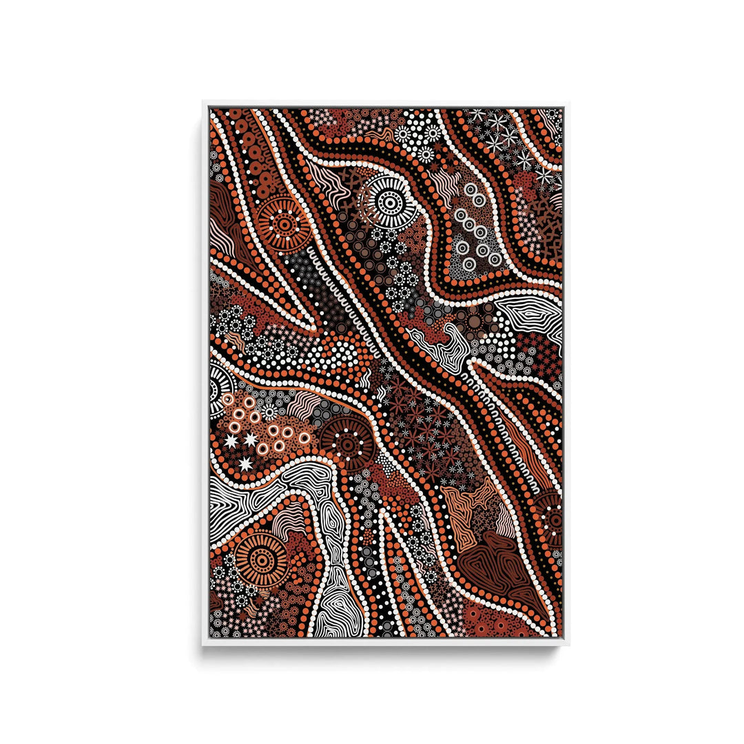 Canobie - Dry season Edition 5 by Leah Cummins - Stretched Canvas Print or Framed Fine Art Print - Artwork I Heart Wall Art Australia 