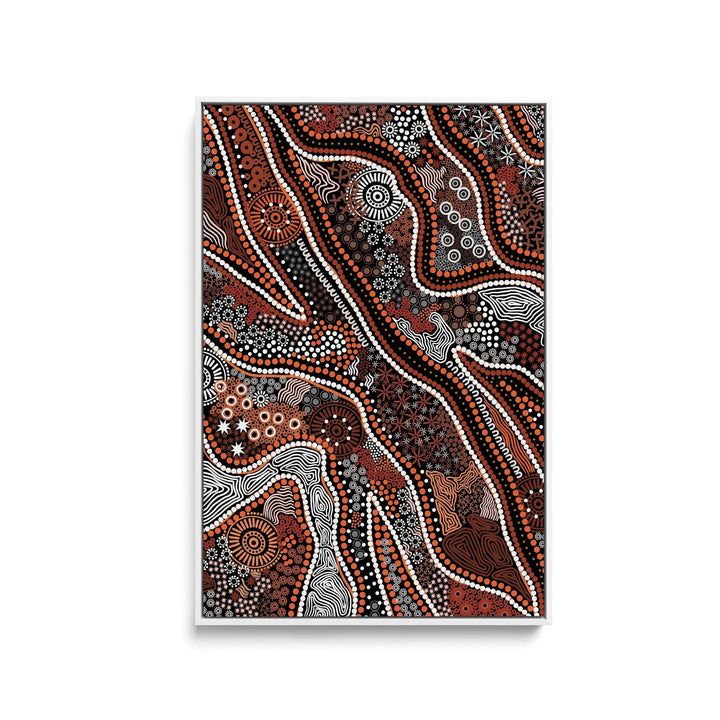 Canobie - Dry season Edition 5 by Leah Cummins - Stretched Canvas Print or Framed Fine Art Print - Artwork I Heart Wall Art Australia 