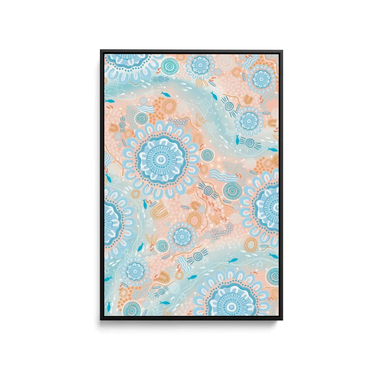 Canobie - Waterway Edition 1 by Leah Cummins -  Stretched Canvas Print or Framed Fine Art Print - Artwork I Heart Wall Art Australia 