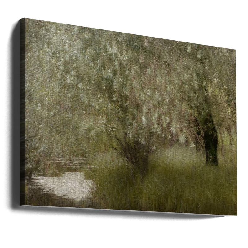 At the riverbank - Stretched Canvas, Poster or Fine Art Print I Heart Wall Art