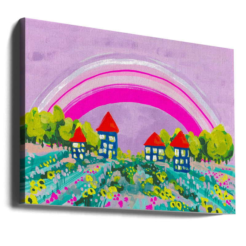 Opera Rose Rainbow - Stretched Canvas, Poster or Fine Art Print I Heart Wall Art