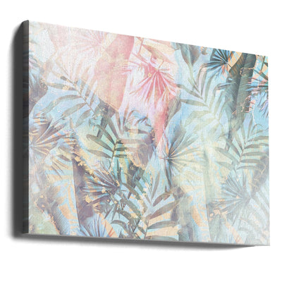 Ombre090floral - Stretched Canvas, Poster or Fine Art Print I Heart Wall Art