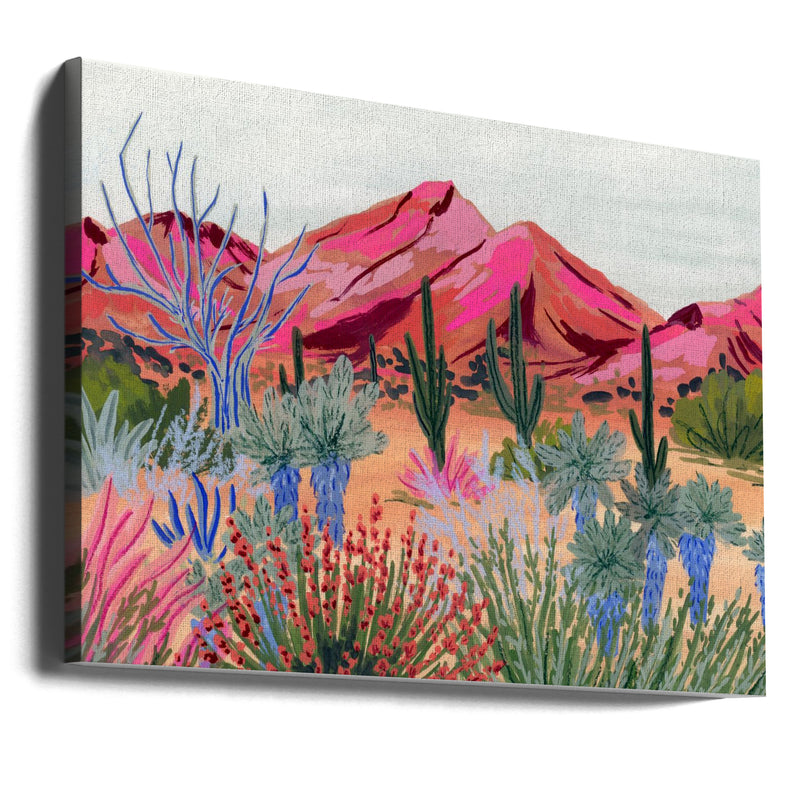 Bright Desert - Stretched Canvas, Poster or Fine Art Print I Heart Wall Art