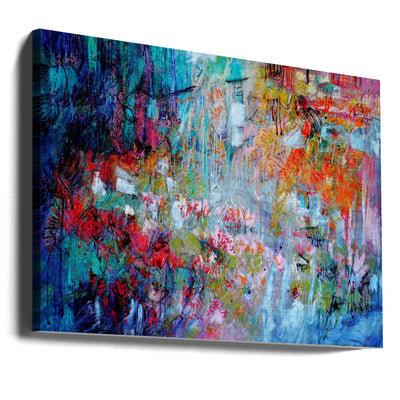 Chaotic Bloomscape - Stretched Canvas, Poster or Fine Art Print I Heart Wall Art