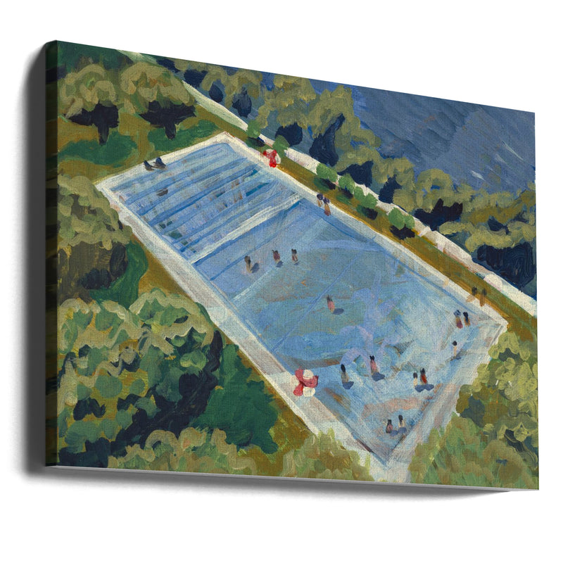 Pool Print - Stretched Canvas, Poster or Fine Art Print I Heart Wall Art