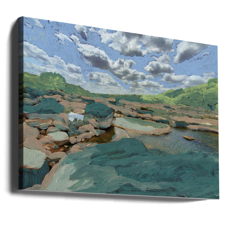Pedernales Falls - Stretched Canvas, Poster or Fine Art Print I Heart Wall Art