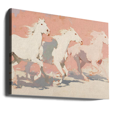 Wild horses no 2 - Stretched Canvas, Poster or Fine Art Print I Heart Wall Art