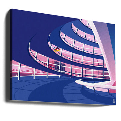 Berlin Reichstag - Stretched Canvas, Poster or Fine Art Print I Heart Wall Art