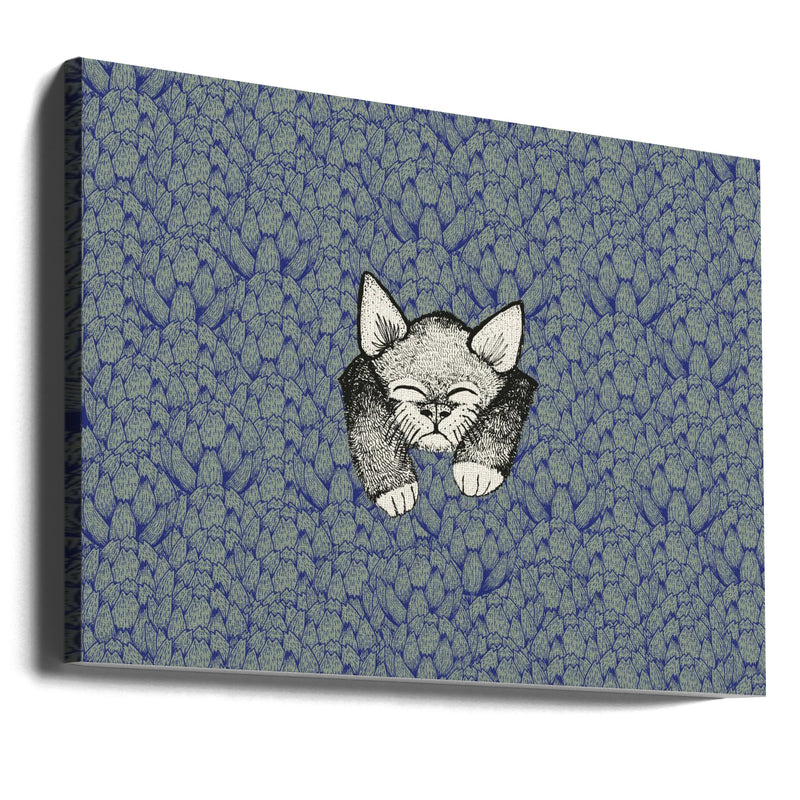 Kitty - Stretched Canvas, Poster or Fine Art Print I Heart Wall Art