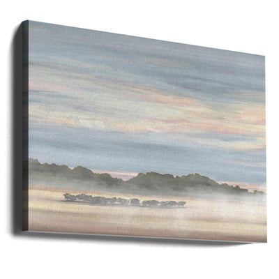 Buffalos In Botswana - Stretched Canvas, Poster or Fine Art Print I Heart Wall Art