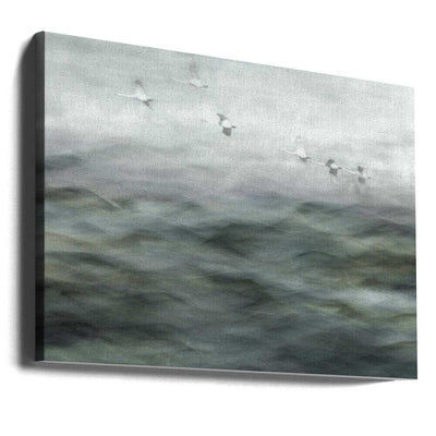 Swan Lake - Stretched Canvas, Poster or Fine Art Print