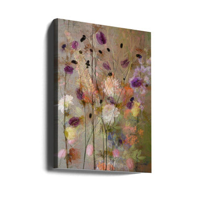 Painterly flowers - Stretched Canvas, Poster or Fine Art Print I Heart Wall Art