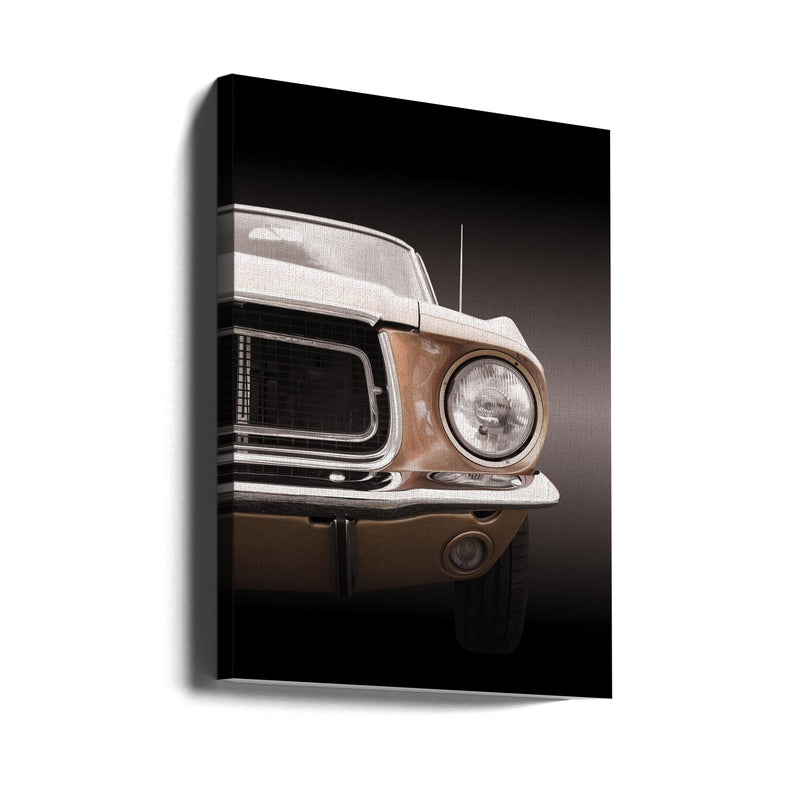 American classic car Mustang Coupe 1968 - Stretched Canvas, Poster or Fine Art Print I Heart Wall Art