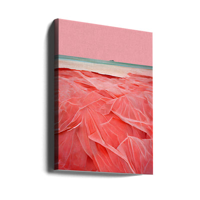 Coral Beach - Stretched Canvas, Poster or Fine Art Print I Heart Wall Art